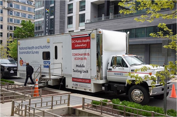DMV-CDC mobile testing unit for COVID-19