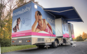Mobile health center truck, branded 
