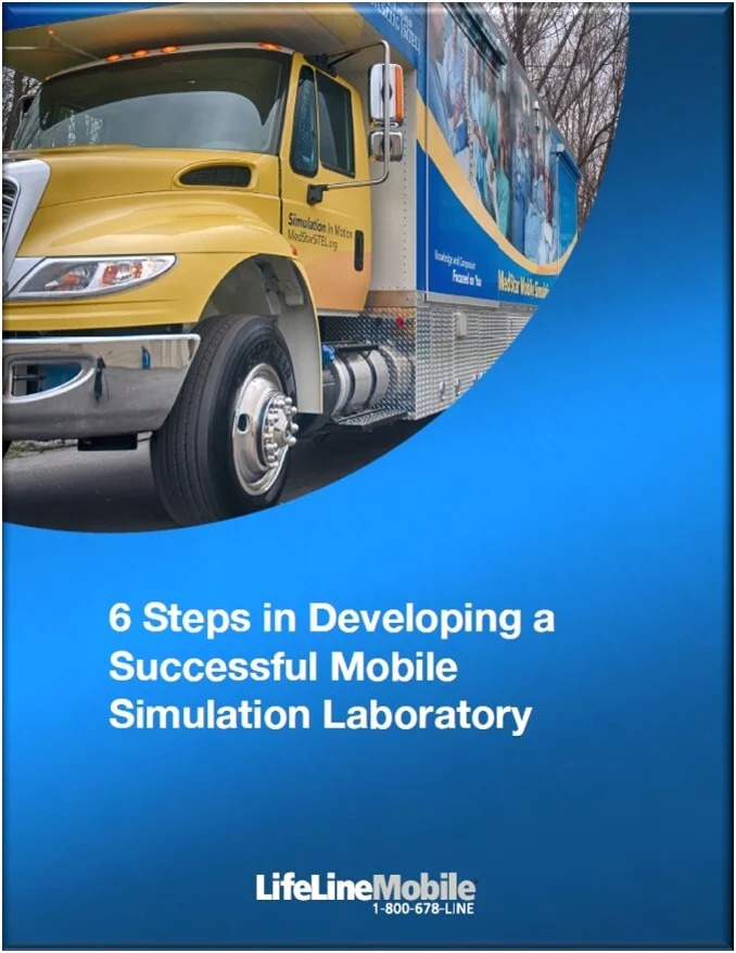 A mobile simulation laboratory truck is parked outdoors, serving as a valuable resource. Text reads, 